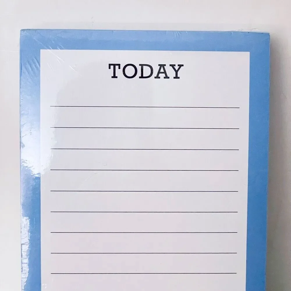 NWT Graphique Peanuts Snoopy Blue & White TODAY TOMORROW To do List Notepad